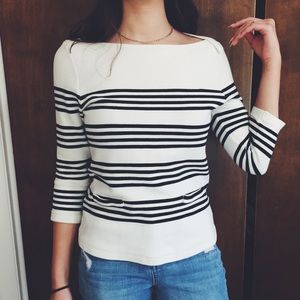 B&W Striped Blouse